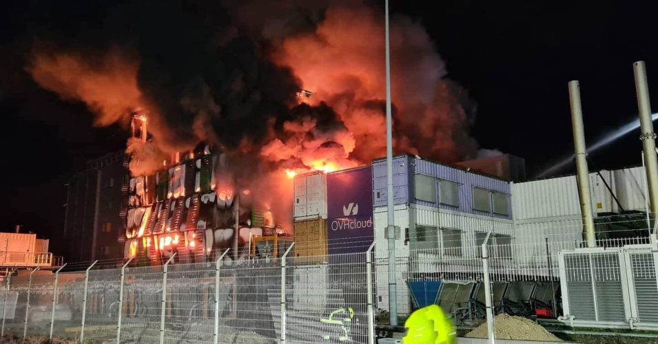image ovh en feu