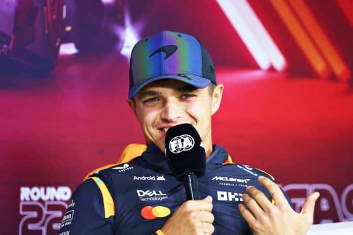 Lando Norris - Conférence de Press FIA à Las Vegas