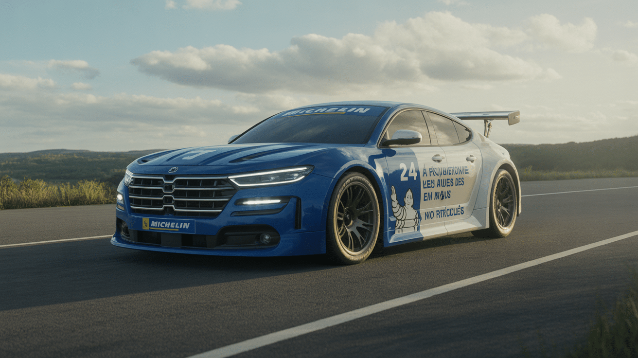 Pneus Michelin recyclés prêts pour le circuit des 24 Heures du Mans