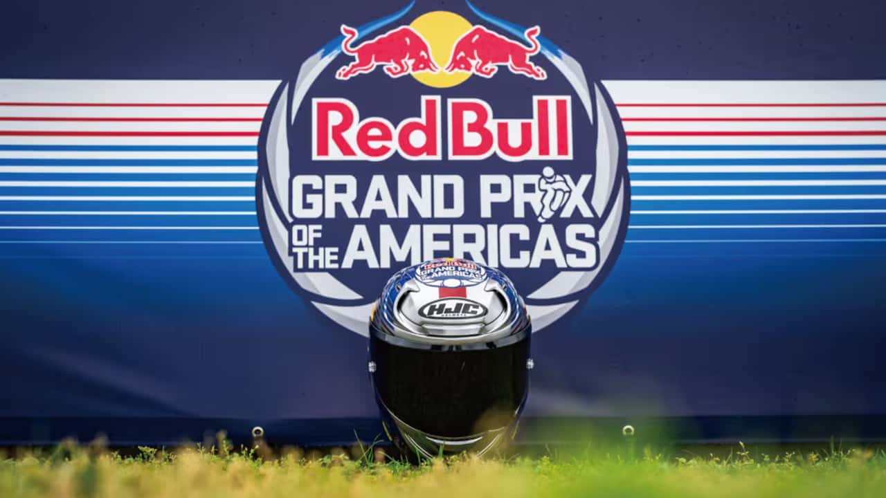 HJC dévoile un casque MotoGP exclusif pour Austin  design texan spectaculaire