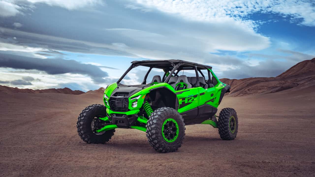 Kawasaki teryx h2  Le nouveau side-by-side surpuissant de 250 chevaux dévoile