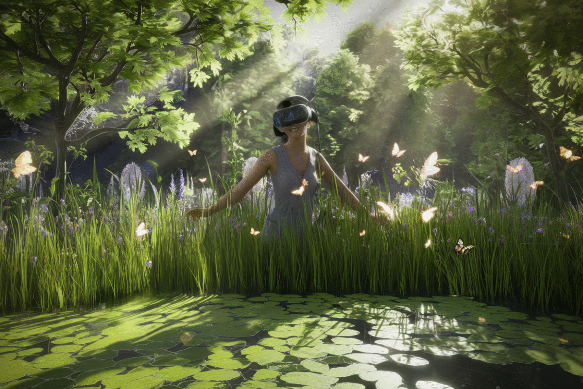 La réalité virtuelle soulage naturellement la douleur  Les scènes de nature
