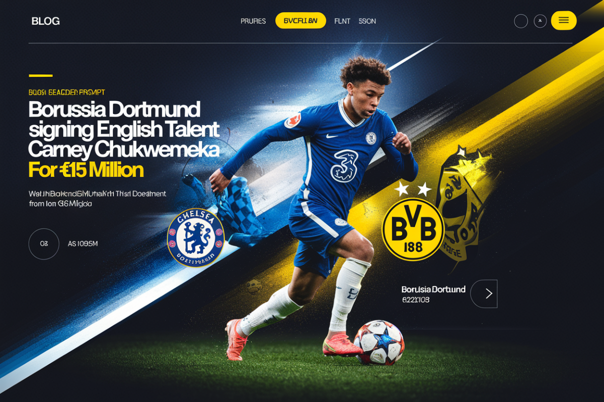 Mercato  Le borussia dortmund soffre la pépite anglaise carney