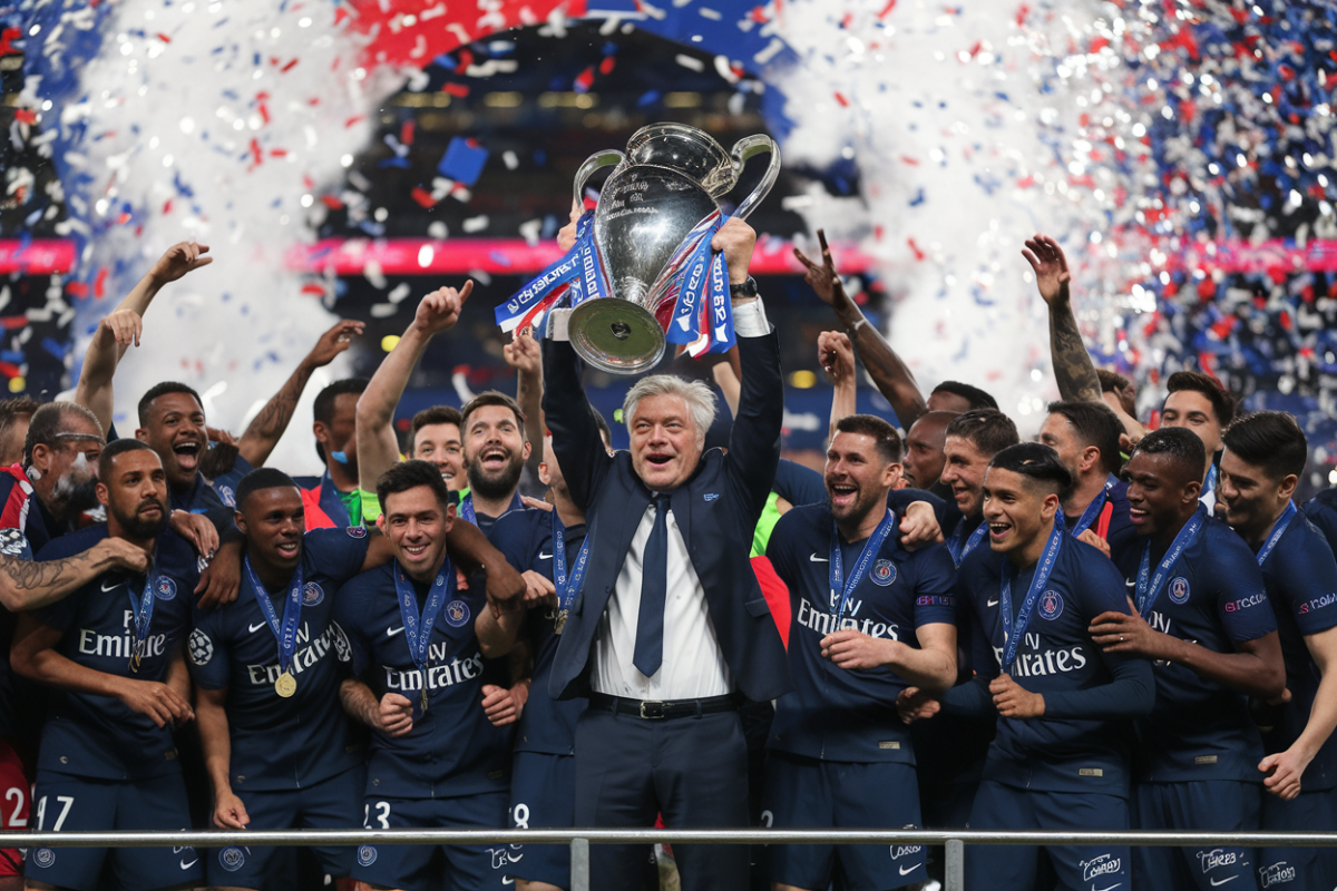 Psg  Carlo ancelotti offre le premier titre de champion