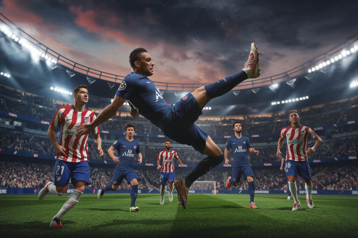 Psg défie latletico madrid  Une bataille épique en champions