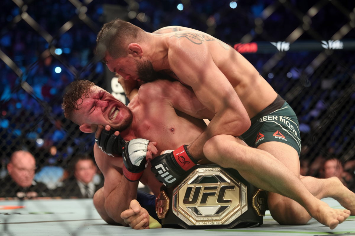 Ufc 319  Khamzat chimaev écrase du plessis dans un