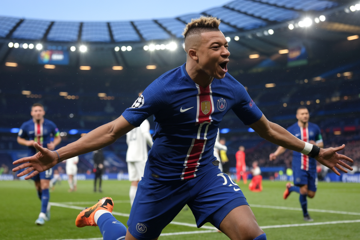 Kylian mbappé égale le record historique de thierry henry 