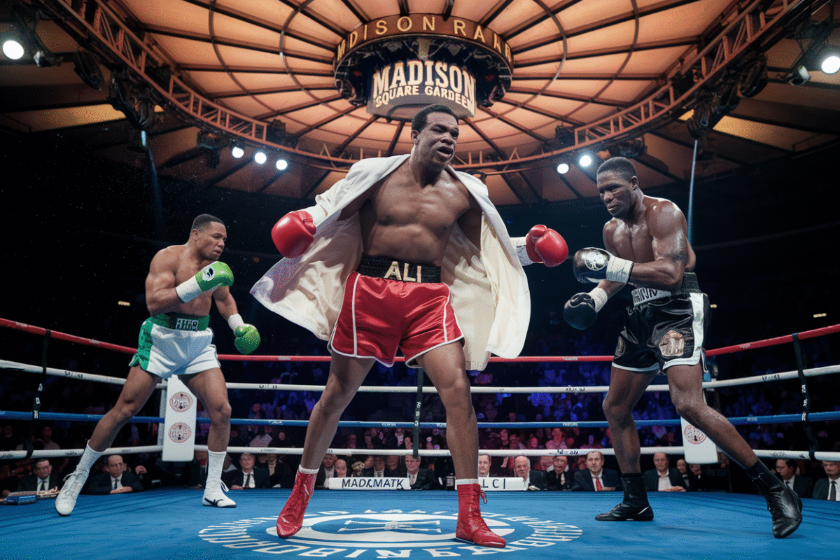 Légendes de la boxe : Revivez les victoires historiques d'ali, hopkins et pep au madison square garden, trois combats inoubliables Légendes de la boxe Revivez les victoires historiques dali