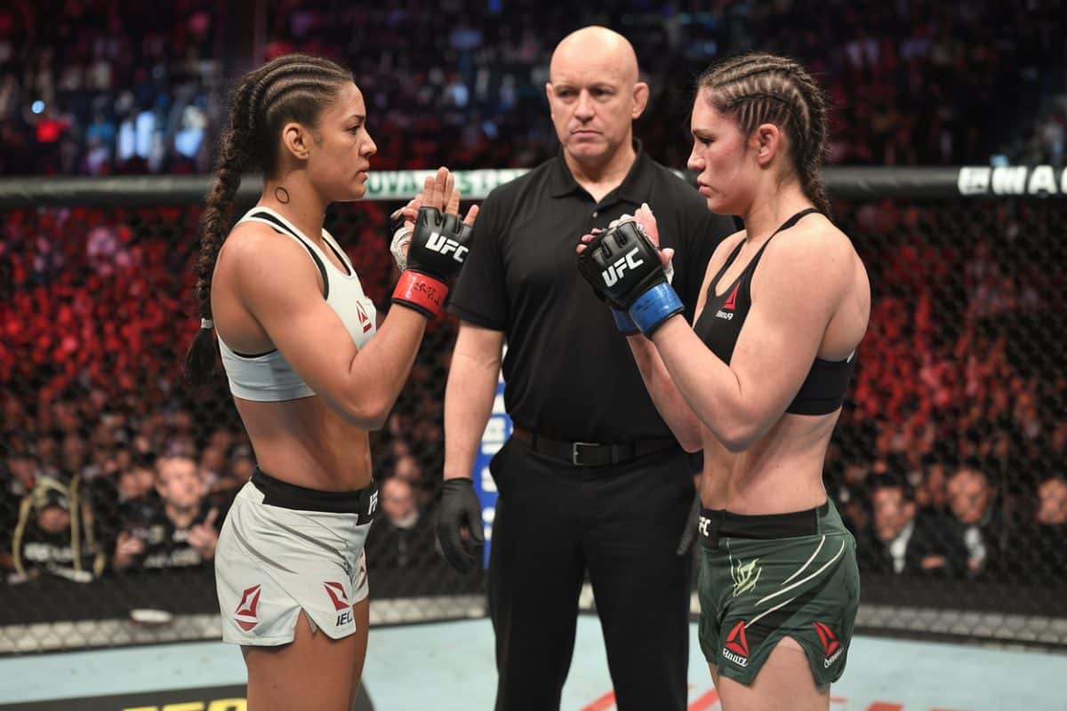 Analyse du combat entre mayra bueno silva et jacqueline cavalcanti à l'ufc fight night