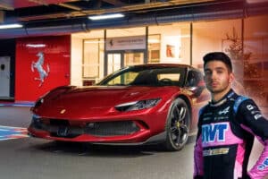 Esteban Ocon reçoit sa Ferrari 296 GTB - © Charles Pozzi Paris