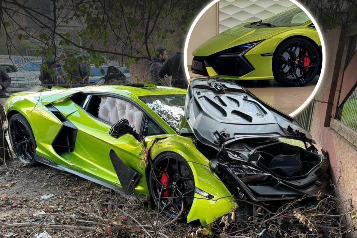 Une Lamborghini Revuelto se Crash au Liban Une Lamborghini Revuelto se Crash au Liban