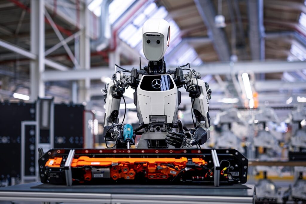L’arrivée de robots humanoïdes chez Mercedes fait réagir - © Mercedes-Benz