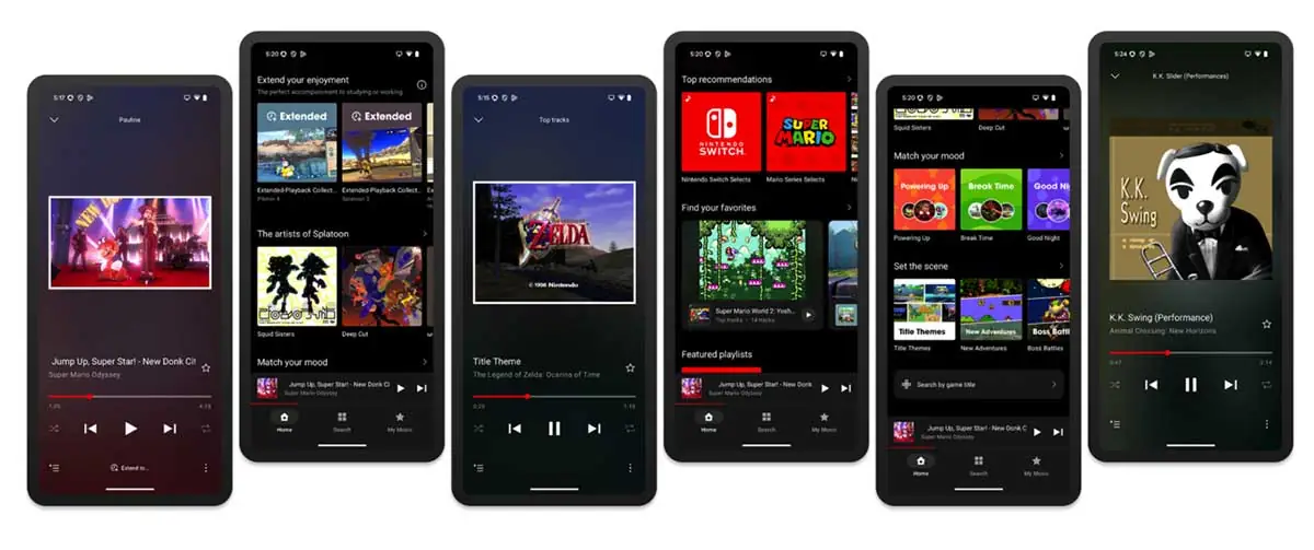 Nintendo lance une application de streaming musical dédiée aux bandes sonores de ses franchises.