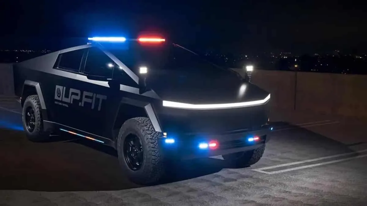 Le futur de la police arrive : un cybertruck pour protéger et servir