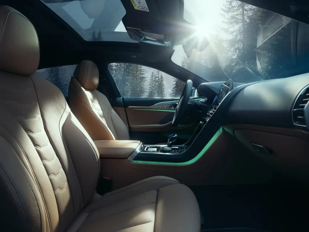 L’intérieur de la B8 GT respire le luxe, avec des options en cuir Merino ou Lavalina - © Alpina