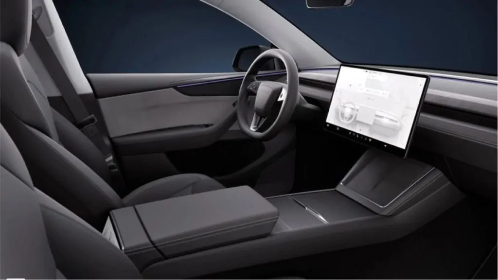 L’intérieur de la Model Y Juniper s’inspire directement de la Model 3 Highland - © Tesla