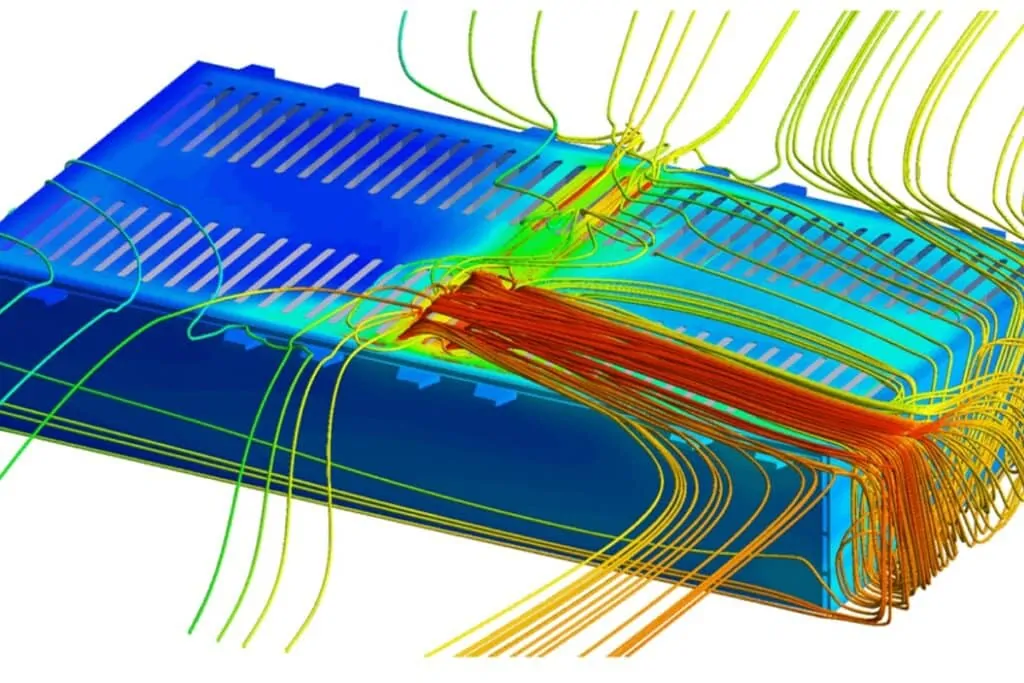 Simulation 3D d'un module de batterie - © Farasis Energy