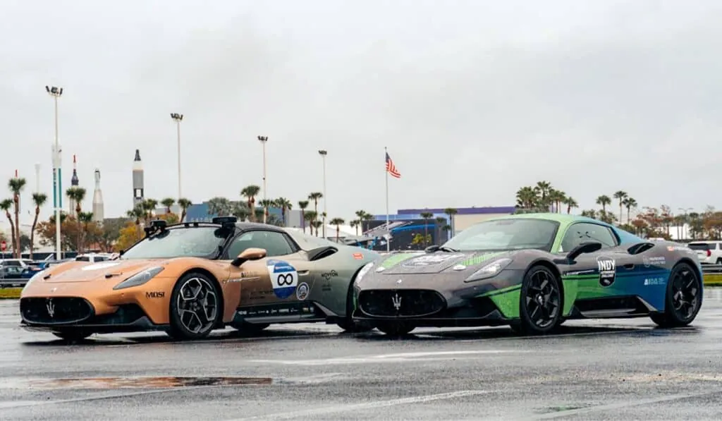 Nouveau record de 318 km/h, dépassant les 310,28 km/h établis en 2022 - © Maserati