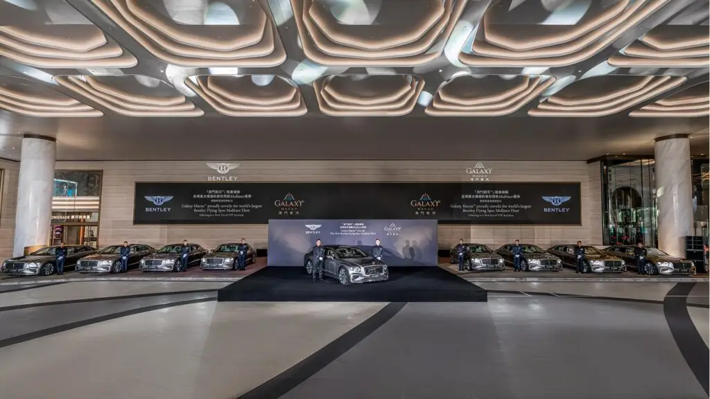 Pour le Galaxy Macau, Bentley a poussé cette personnalisation encore plus loin en livrant neuf voitures exclusivement configurés - © Bentley